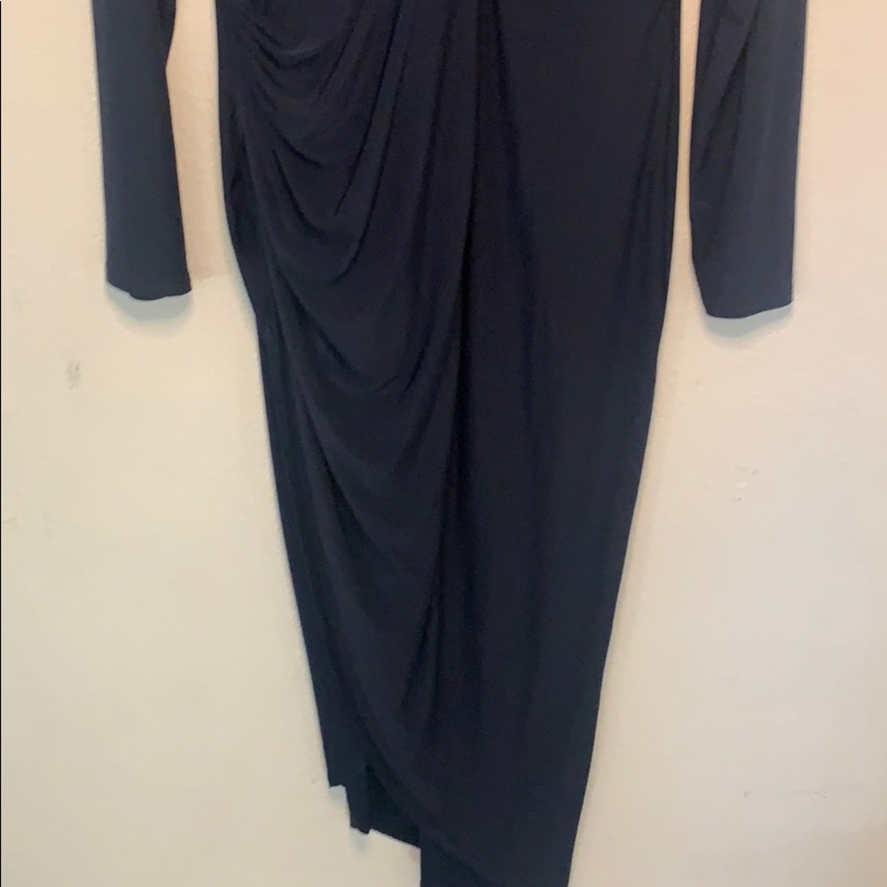 ASOS Club London L Navy Long Sleeve Dress - Picture 8 of 9